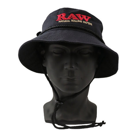 RAW w SMOKERMAN HAT BLACK – LARGE /MIDIUM
