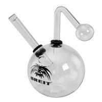 Bong mini 'Breit' Spherical Oil Pipe clear H140mm